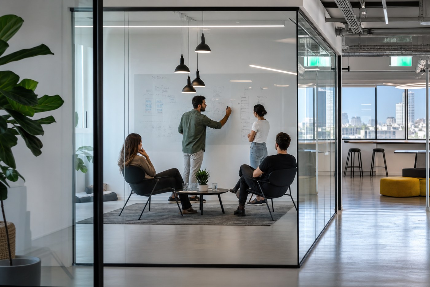 Private office for 2–6 person startup team